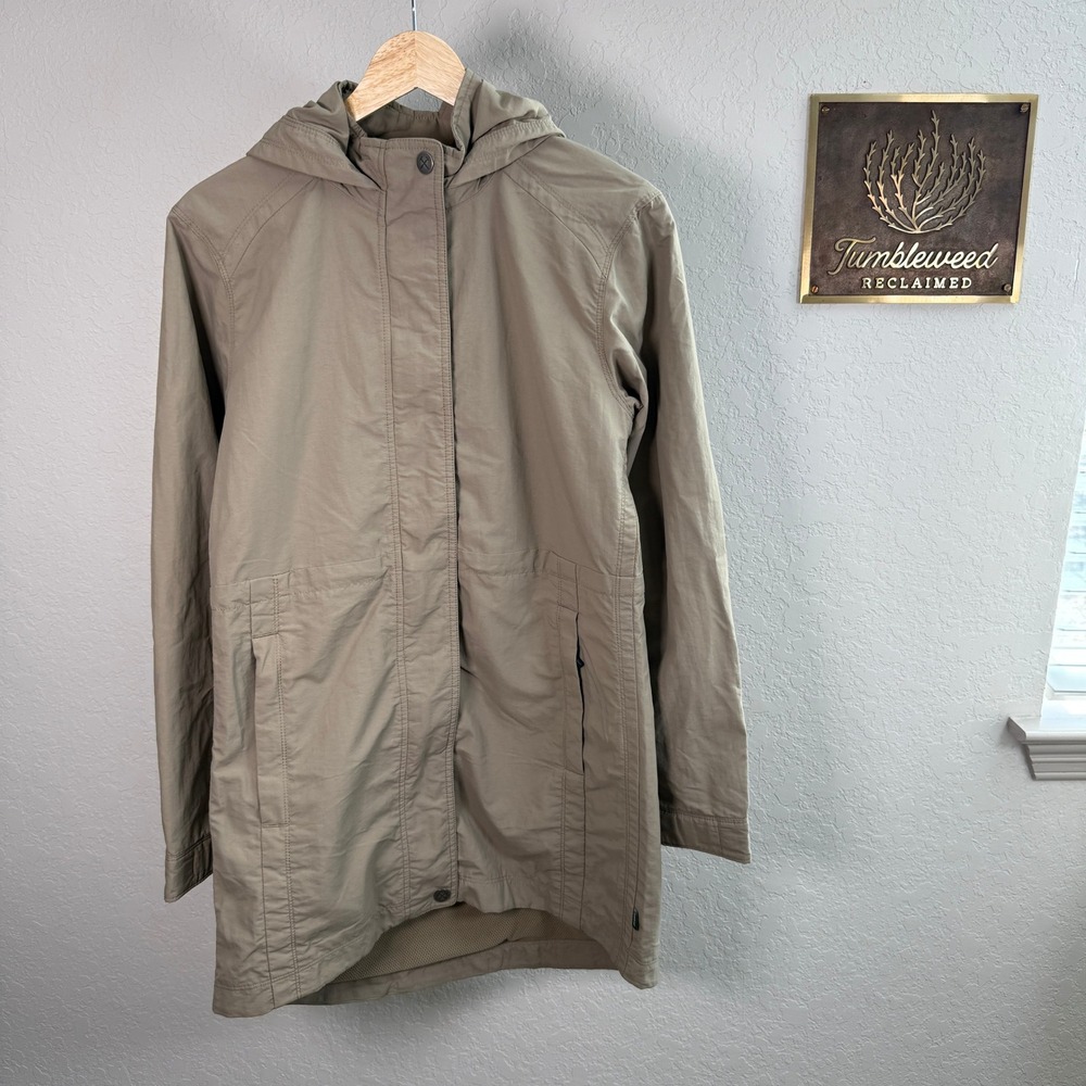 REI Co Op Women's Hooded Anorak Jacket Khaki Green Size XS Built on Purpose - Picture 10 of 10